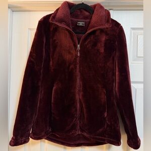 32 Degrees Deep Red Teddy Jacket